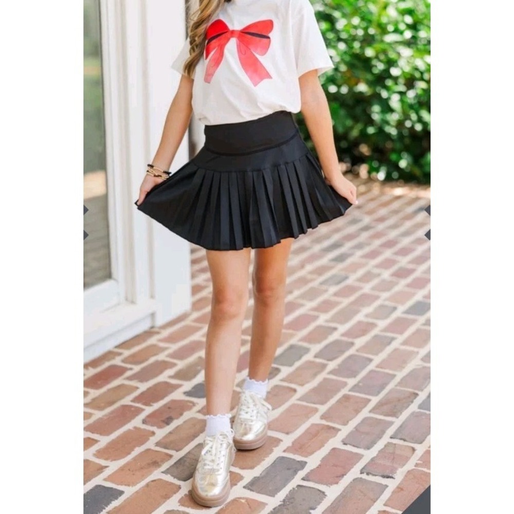 Full‎ Tilt Junior Skort  Girls  Black Size Large Pleated Sporty Style With a Fun